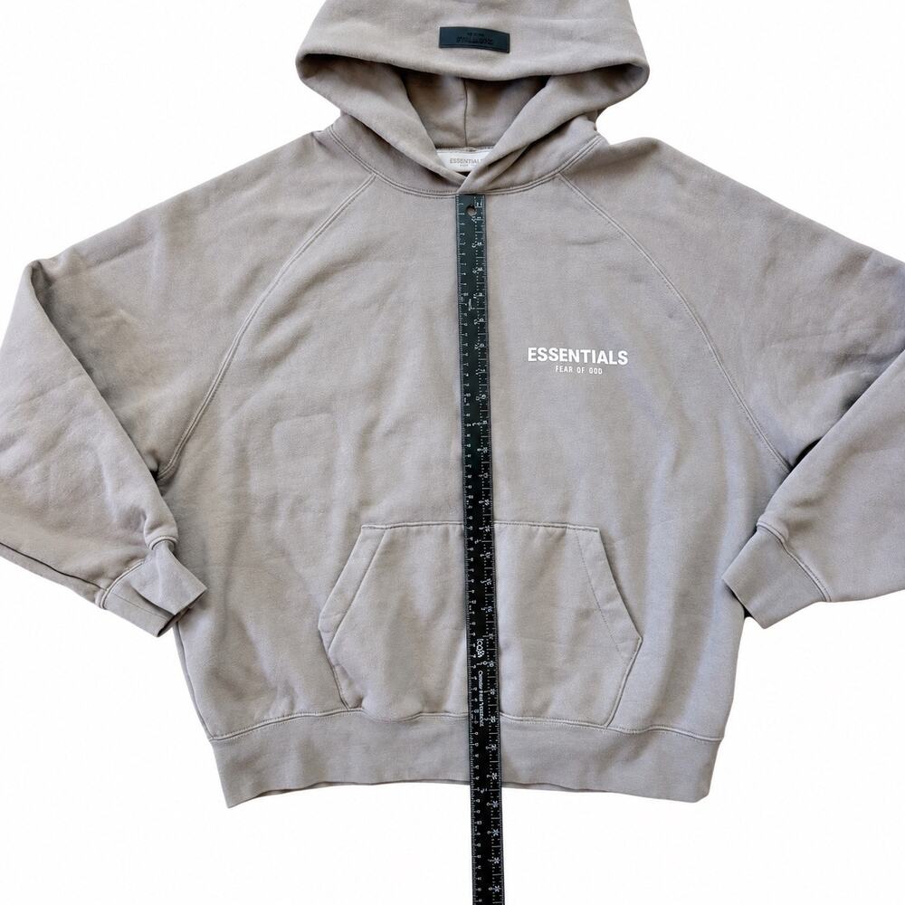 Fear of God Essentials Long Sleeve Sweatshirt Hoodie – Desert Taupe – Size Small - Picture 3 of 7